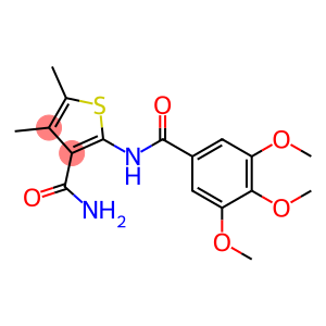 4,5-dimethyl-2-[(3,4,5-trimethoxybenzoyl)amino]-3-thiophenecarboxamide