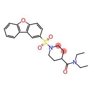 1-(dibenzo[b,d]furan-2-ylsulfonyl)-N,N-diethyl-4-piperidinecarboxamide