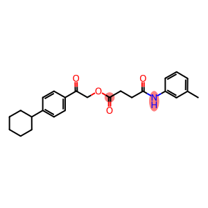 2-(4-cyclohexylphenyl)-2-oxoethyl 4-oxo-4-(3-toluidino)butanoate