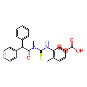 3-[[[(DIPHENYLACETYL)AMINO]THIOXOMETHYL]AMINO]-4-METHYL-BENZOIC ACID