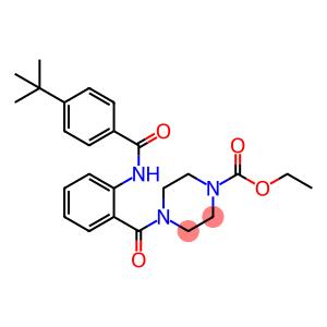 ethyl 4-{2-[(4-tert-butylbenzoyl)amino]benzoyl}-1-piperazinecarboxylate