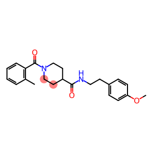 4-Piperidinecarboxamide, N-[2-(4-methoxyphenyl)ethyl]-1-(2-methylbenzoyl)-