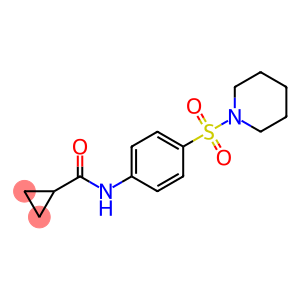 N-[4-(1-piperidinylsulfonyl)phenyl]cyclopropanecarboxamide