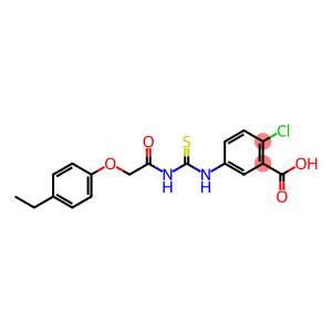 Benzoic acid, 2-chloro-5-[[[[2-(4-ethylphenoxy)acetyl]amino]thioxomethyl]amino]-