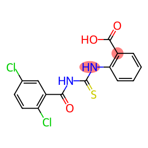 BENZOIC ACID, 2-[[[(2,5-DICHLOROBENZOYL)AMINO]THIOXOMETHYL]AMINO]-