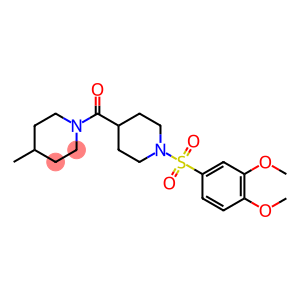 1-[(3,4-dimethoxyphenyl)sulfonyl]-4-[(4-methyl-1-piperidinyl)carbonyl]piperidine