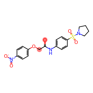 2-(4-nitrophenoxy)-N-[4-(1-pyrrolidinylsulfonyl)phenyl]acetamide