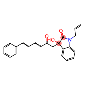 1-allyl-3-hydroxy-3-(2-oxo-6-phenyl-3,5-hexadienyl)-1,3-dihydro-2H-indol-2-one