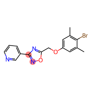 4-bromo-3,5-dimethylphenyl [3-(3-pyridinyl)-1,2,4-oxadiazol-5-yl]methyl ether