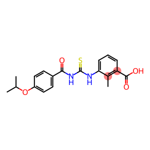 2-METHYL-3-[[[[4-(1-METHYLETHOXY)BENZOYL]AMINO]THIOXOMETHYL]AMINO]-BENZOIC ACID