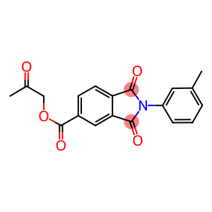 2-oxopropyl 2-(3-methylphenyl)-1,3-dioxo-5-isoindolinecarboxylate