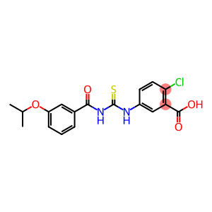 BENZOIC ACID, 2-CHLORO-5-[[[[3-(1-METHYLETHOXY)BENZOYL]AMINO]THIOXOMETHYL]AMINO]-