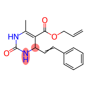 5-Pyrimidinecarboxylicacid,1,2,3,4-tetrahydro-6-methyl-2-oxo-4-(2-phenylethenyl)-,2-propenylester(9CI)