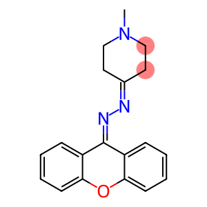 4-Piperidinone, 1-methyl-, 2-(9H-xanthen-9-ylidene)hydrazone