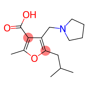 1-[[5-methyl-2-(2-methylpropyl)-3-furanyl]methyl]pyrrolidine