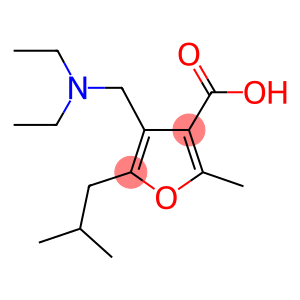 4-DIETHYLAMINOMETHYL-5-ISOBUTYL-2-METHYL-FURAN-3-CARBOXYLIC ACID