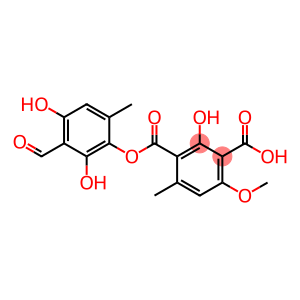 1,3-Benzenedicarboxylic acid, 2-hydroxy-4-methoxy-6-methyl-, 1-(3-formyl-2,4-dihydroxy-6-methylphenyl) ester