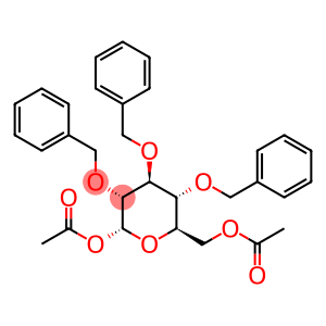 ((2R,3R,4S,5R,6R)-6-Acetoxy-3,4,5-tris(benzyloxy)tetrahydro-2H-pyran-2-yl)methyl acetate