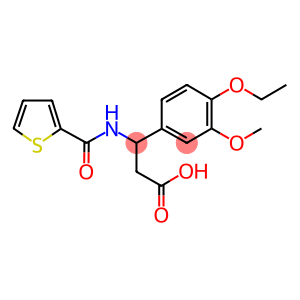 3-(4-ETHOXY-3-METHOXY-PHENYL)-3-[(THIOPHENE-2-CARBONYL)-AMINO]-PROPIONIC ACID