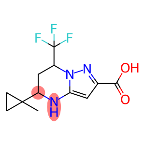 5-(1-METHYL-CYCLOPROPYL)-7-TRIFLUOROMETHYL-4,5,6,7-TETRAHYDRO-PYRAZOLO[1,5-A]PYRIMIDINE-2-CARBOXYLIC ACID