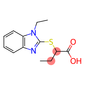 (2R)-2-[(1-ethyl-2-benzimidazolyl)thio]butanoate