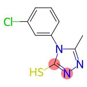 4-(3-chlorophenyl)-5-methyl-4H-1,2,4-triazol-3-yl hydrosulfide