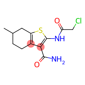 2-[(2-chloro-1-oxoethyl)amino]-6-methyl-4,5,6,7-tetrahydrobenzothiophene-3-carboxamide