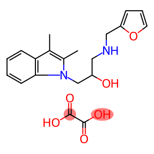 1-(2,3-DIMETHYL-INDOL-1-YL)-3-[(FURAN-2-YLMETHYL)-AMINO]-PROPAN-2-OL