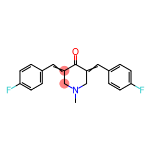 3-((E)-4-fluorobenzylidene)-5-((Z)-4-fluorobenzylidene)-1-methylpiperidin-4-one