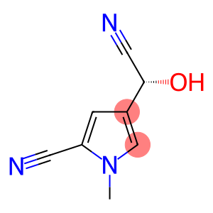 1H-Pyrrole-3-acetonitrile,5-cyano-alpha-hydroxy-1-methyl-,(alphaR)-(9CI)