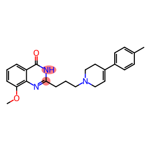 4(1H)-Quinazolinone,  2-[3-[3,6-dihydro-4-(4-methylphenyl)-1(2H)-pyridinyl]propyl]-8-methoxy-  (9CI)