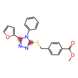 methyl 4-(((5-(furan-2-yl)-4-phenyl-4H-1,2,4-triazol-3-yl)thio)methyl)benzoate