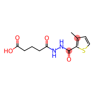 5-{2-[(3-methyl-2-thienyl)carbonyl]hydrazino}-5-oxopentanoic acid