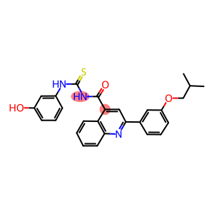 N-(3-hydroxyphenyl)-N'-{[2-(3-isobutoxyphenyl)-4-quinolinyl]carbonyl}thiourea