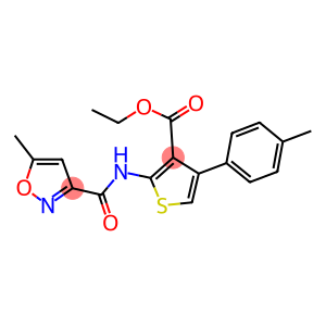 ethyl 2-{[(5-methyl-3-isoxazolyl)carbonyl]amino}-4-(4-methylphenyl)-3-thiophenecarboxylate