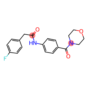 2-(4-fluorophenyl)-N-[4-(4-morpholinylcarbonyl)phenyl]acetamide