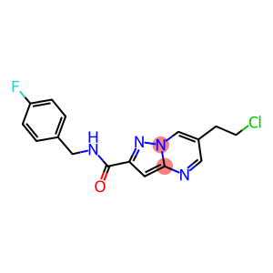 6-(2-chloroethyl)-N-(4-fluorobenzyl)pyrazolo[1,5-a]pyrimidine-2-carboxamide