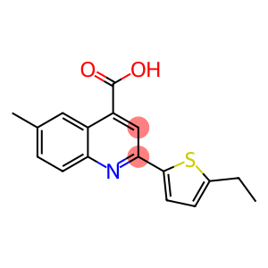 2-(5-乙基-2-噻吩)-6-甲基-喹啉-4-羧酸