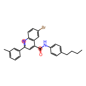 6-bromo-N-(4-butylphenyl)-2-(3-methylphenyl)-4-quinolinecarboxamide