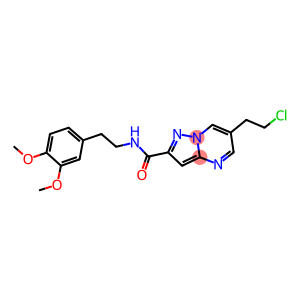 6-(2-chloroethyl)-N-[2-(3,4-dimethoxyphenyl)ethyl]pyrazolo[1,5-a]pyrimidine-2-carboxamide