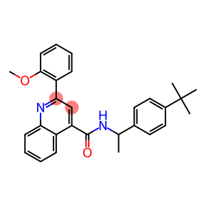 N-[1-(4-tert-butylphenyl)ethyl]-2-(2-methoxyphenyl)-4-quinolinecarboxamide