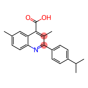 2-(4-ISOPROPYLPHENYL)-3,6-DIMETHYLQUINOLINE-4-CARBOXYLIC ACID