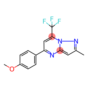 5-(4-METHOXYPHENYL)-2-METHYL-7-(TRIFLUOROMETHYL)PYRAZOLO[1,5-A]PYRIMIDINE