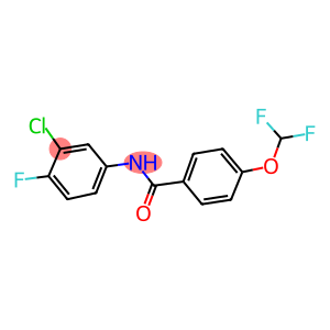 N-(3-chloro-4-fluorophenyl)-4-(difluoromethoxy)benzamide