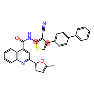 N-(4-[1,1'-biphenyl]-4-yl-3-cyano-2-thienyl)-2-(5-methyl-2-furyl)-4-quinolinecarboxamide