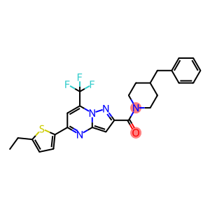 2-[(4-benzyl-1-piperidinyl)carbonyl]-5-(5-ethyl-2-thienyl)-7-(trifluoromethyl)pyrazolo[1,5-a]pyrimidine