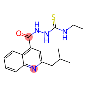 N-ethyl-2-[(2-isobutyl-4-quinolinyl)carbonyl]hydrazinecarbothioamide