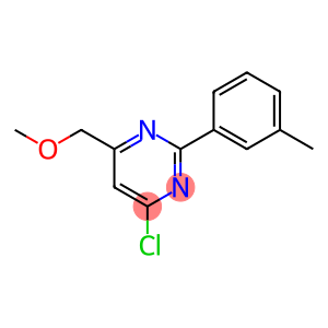 2-(3-甲基苯基)-4-氯-6-甲氧甲基嘧啶