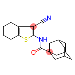 N-(3-cyano-4,5,6,7-tetrahydro-1-benzothien-2-yl)-1-adamantanecarboxamide