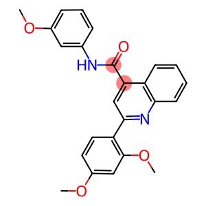 2-(2,4-dimethoxyphenyl)-N-(3-methoxyphenyl)-4-quinolinecarboxamide